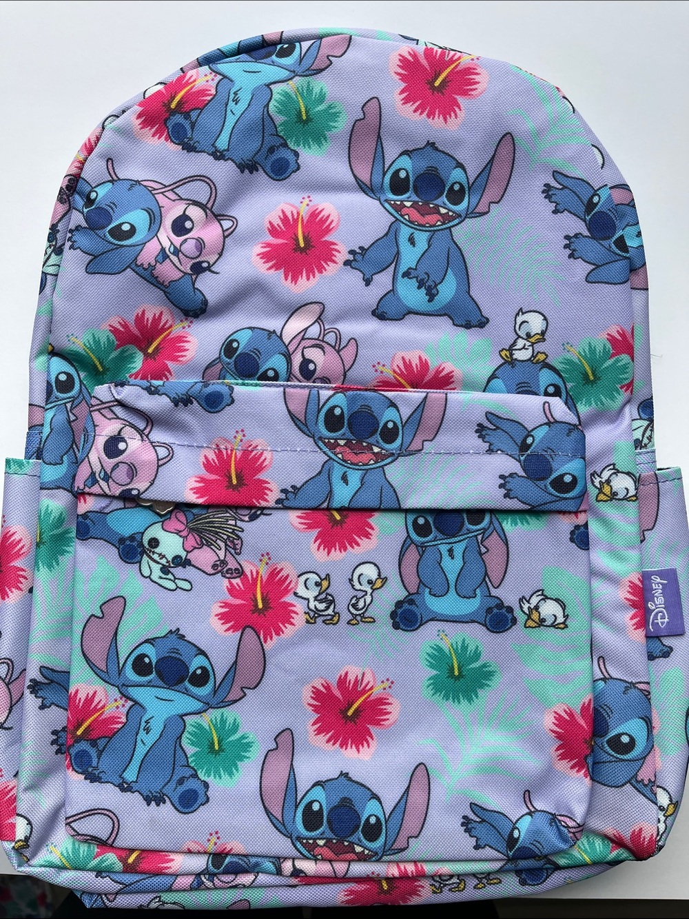 Disney Lilo & StitchFull Size Deluxe Backpack with Laptop Compartment (Lavender)